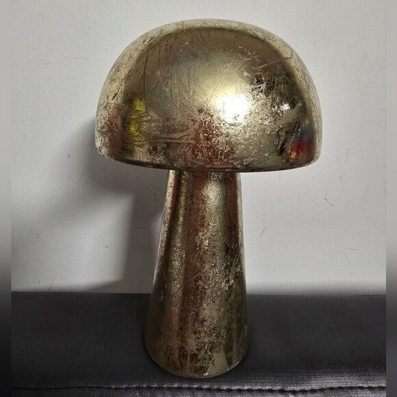 8" Foil Plastic Mushroom Halloween Decorative Sculpture- Hyde & Eek! - Picture 2 of 7